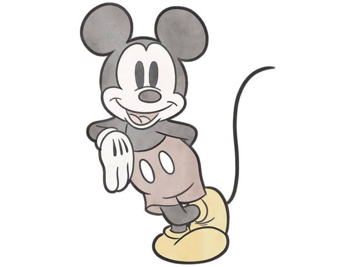 Komar Fototapete Mickey Mouse, Mehrfarbig, Papier, Kinder, 100x127 cm, Tapeten & Wandverkleidungen, Fototapeten