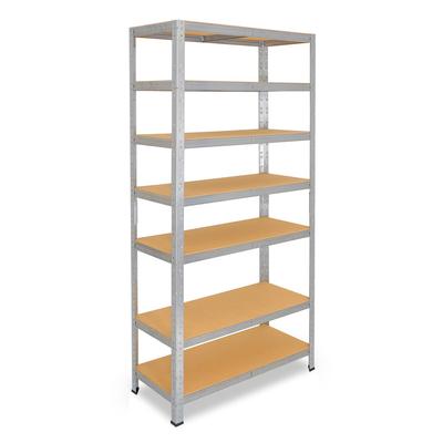 shelfplaza HOME 230x80x50 cm Schwerlastregal in verzinkt mit 7 Böden und 125 kg Traglast pro Boden