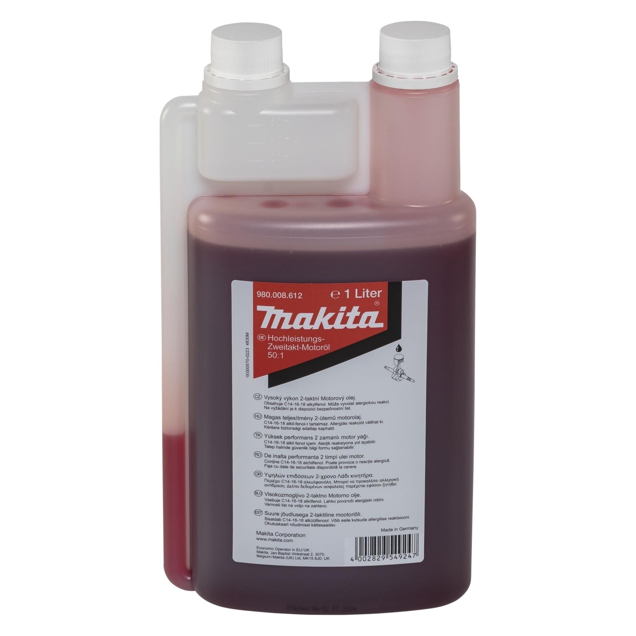 Makita 2-Takt Oel 1L Dosierfl. (Kettensäge) (980008612)