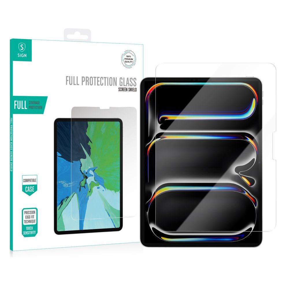 SIGN Full Screen Protector Tempered Glass for iPad Pro 11" 2024 (Apple iPad Pro 11 2024) (SN-IPAD2024-Pro11)
