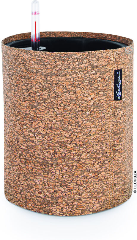 Lechuza Pflanztopf Trendcover 23 cm Kunstleder Kork natur dunkel