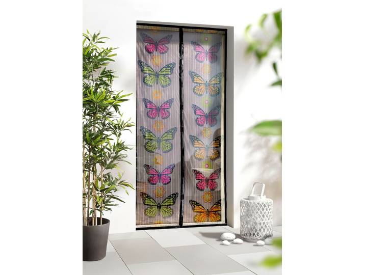Magnetvorhang mit Klettband, Bunt