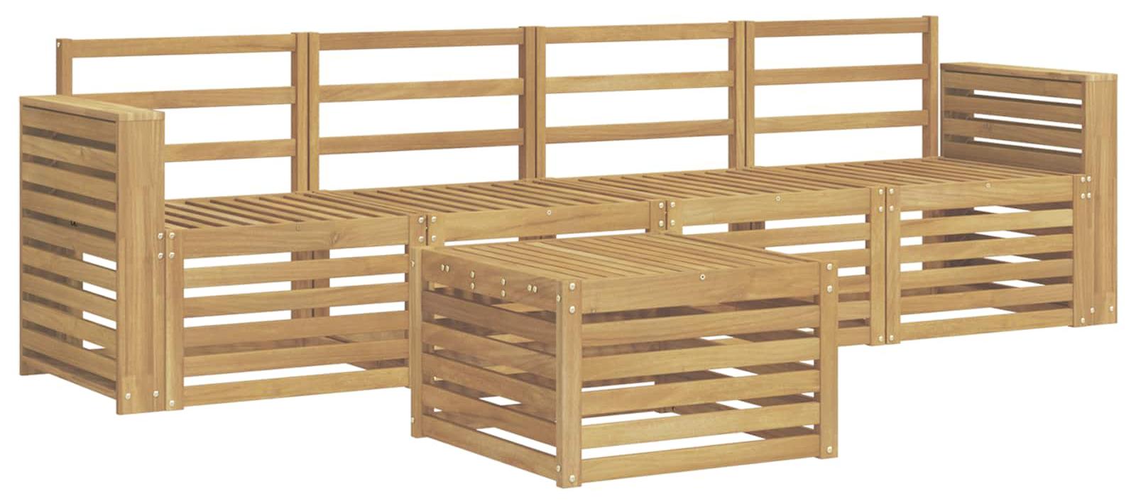 Garnitur aus 5 Outdoor-Sofas, weiß