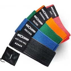 NEOLYMP Fitnessbänder kurz aus Stoff mit E-Book, Größe 33 x 5,6 cm in Bunt 5