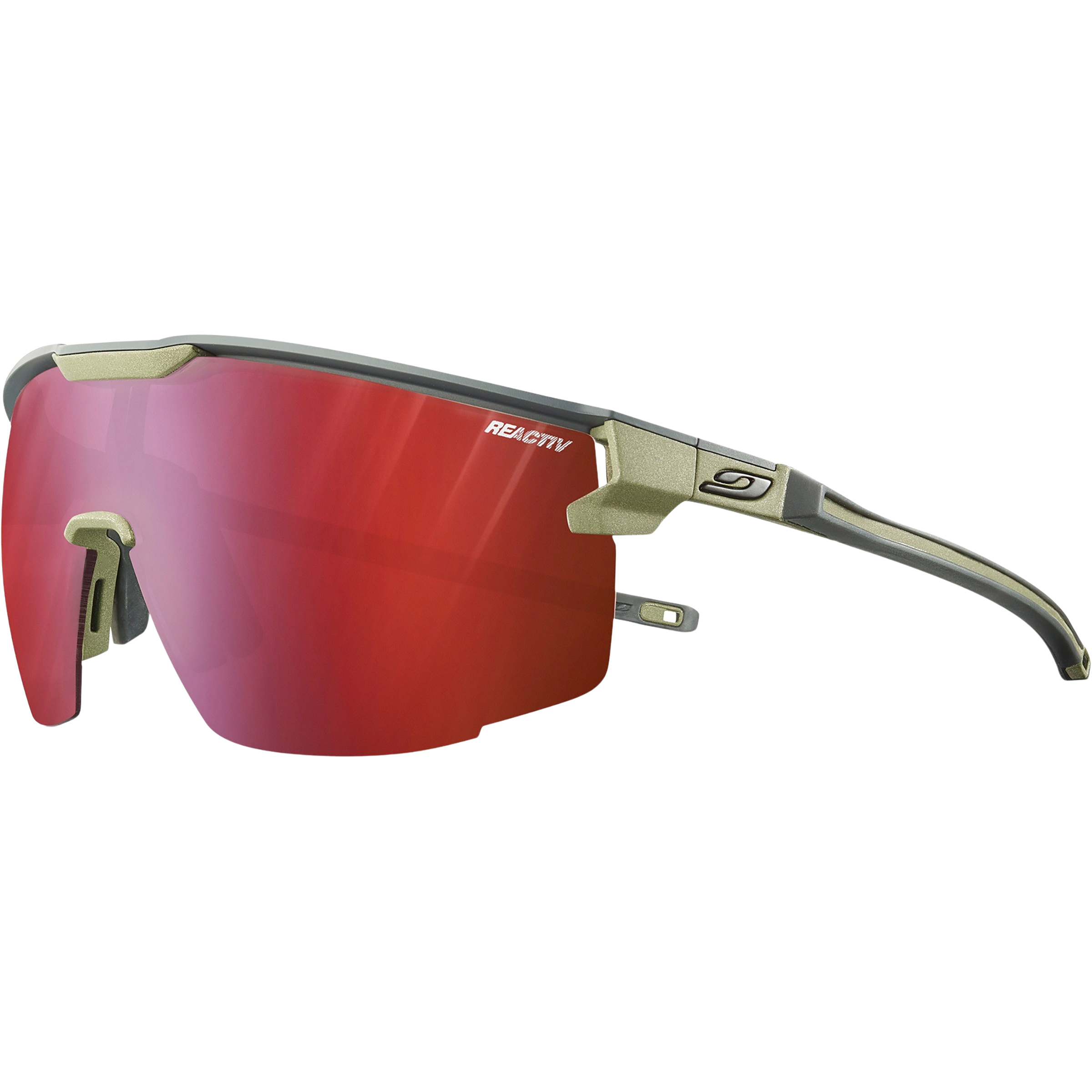 Julbo Ultimate Reactiv 0-3 High Contrast Sportbrille Sportbrillen & Sportsonnenbrillen grau Größe L Trekking
