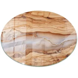 TISCHPLATTE fi100 cm Naturholz mit Harz