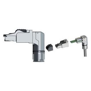 Telegärtner RJ45 Stecker gewinkelt, feldkonfektionierbar (38 mm) (J00026A4000)