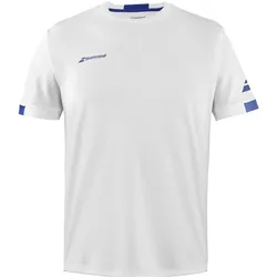 Babolat, Jungen, Sportshirt, Play Crew Neck Tee White Boy, Weiss