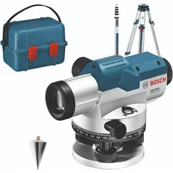 Bosch Optisches Nivelliergerät GOL 20 G, mit Baustativ BT160, Messstab GR 500 - 0601068403