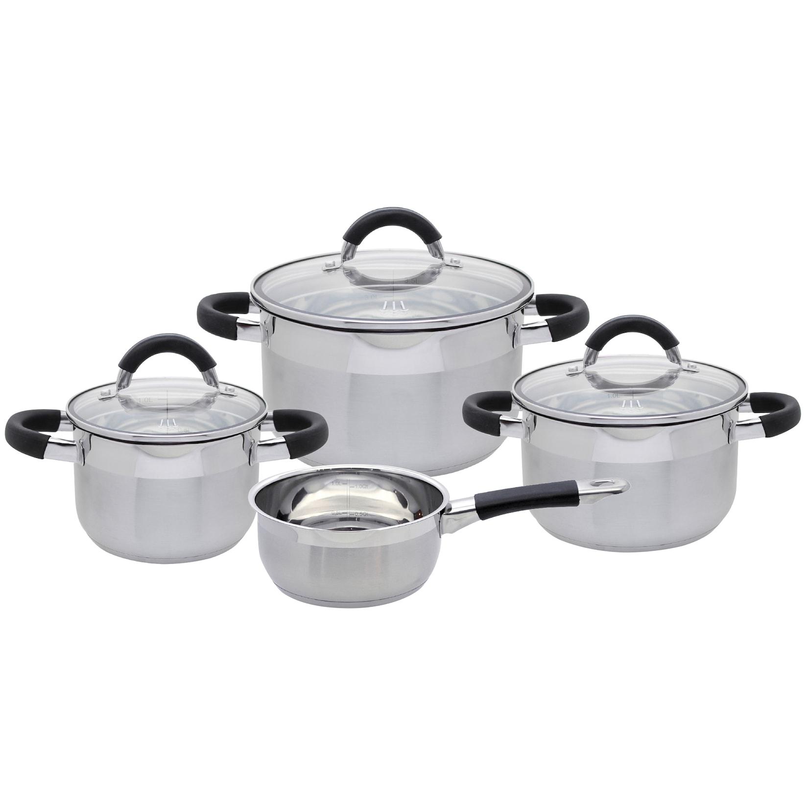 Topfset 4-teilig Black Steam