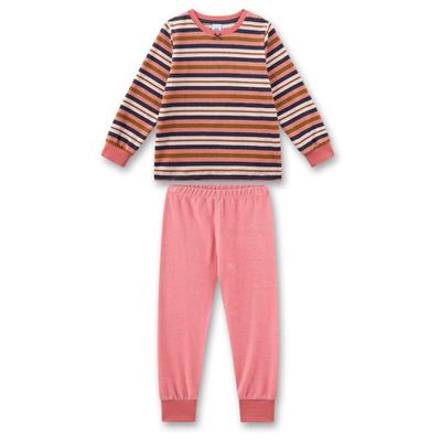 Sanetta - Girl's Terry Striped Pyjama 1/1 - Alltagsunterwäsche Gr 92 rosa