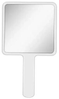 Inspire Essentials Handheld Makeup Mirror With Handle Square Vanity Mirror For Beauty And Salon Use e