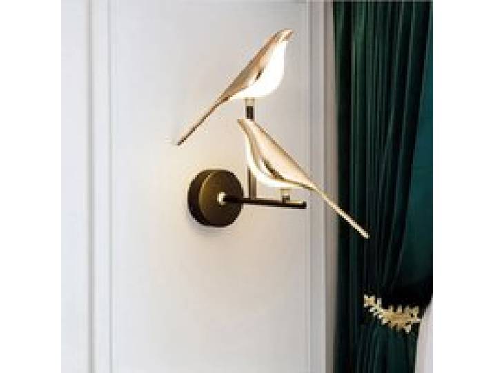 Gouden vogel LED-wandlampen Parlor Bar Creatieve wandlampen Nieuwigheid Schansen Slaapkamer Nachtlampje Woonkamerdecoratie muur decoratie wandlamp binnen verlichting nachtlampje huis decoratie