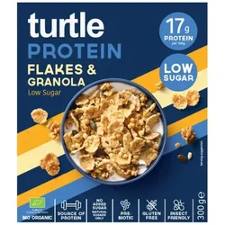 Turtle High Protein Flakes & Granola bio