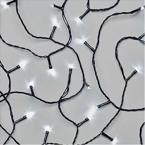 EMOS Standard LED-Weihnachtslichterkette, 10 m, innen und außen, kaltweiß