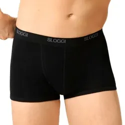 Sloggi For Men Basic Shorts Schwarz Baumwolle Large Herren