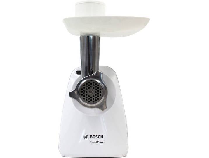 BOSCH Fleischwolf Bosch MFW2517W Fleischwolf 350W weiß mit Hobel- u. Entsafteraufsatz