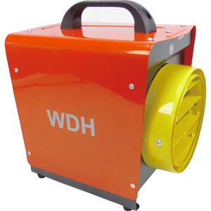 Aktobis Heizlüfter WDH-BGP031S, mit 3 Stufen bis 3000 Watt, Elektroheizer mit Spritzwasserschutz & Frostwächter, 348 m³/h