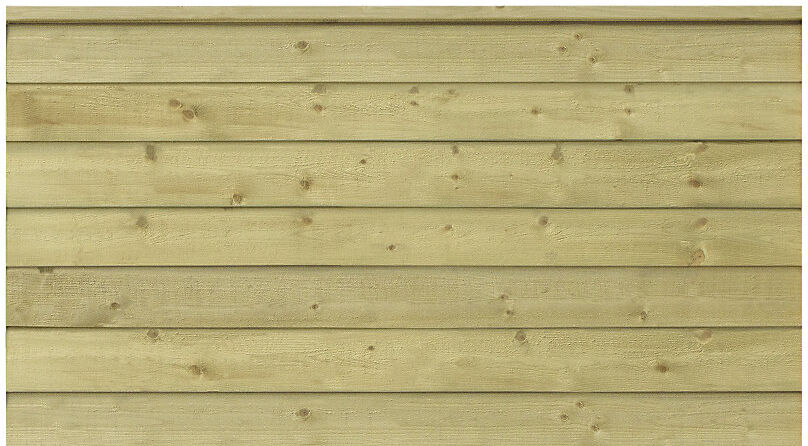 kaiserkraft PLUS Klink Profilzaun, Holz, BxH 1740 x 910 mm, natur