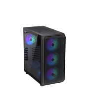 ENDORFY Arx 700 ARGB PC-Gehäuse ATX Seitenteil mit Fenster gehärtetes Glas keine Spannungsversorgung Schwarz USB/Audio (EY2A013)