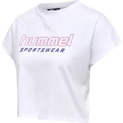 HUMMEL hmlLGC JUNE CROPPED T-SHIRT white XL