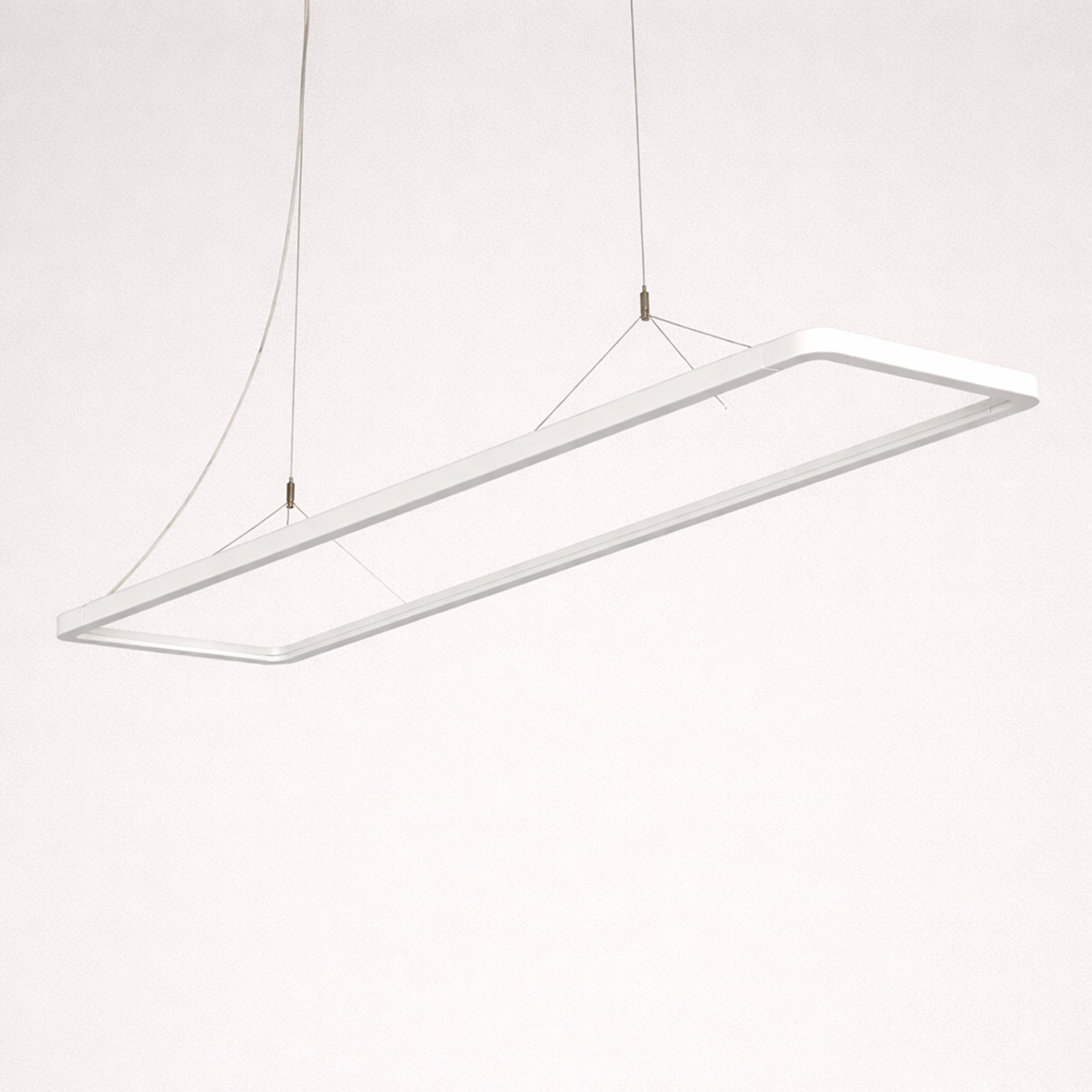 Lyora Hanglamp Vistina wit - Minimalistische aluminium metalen hanglamp