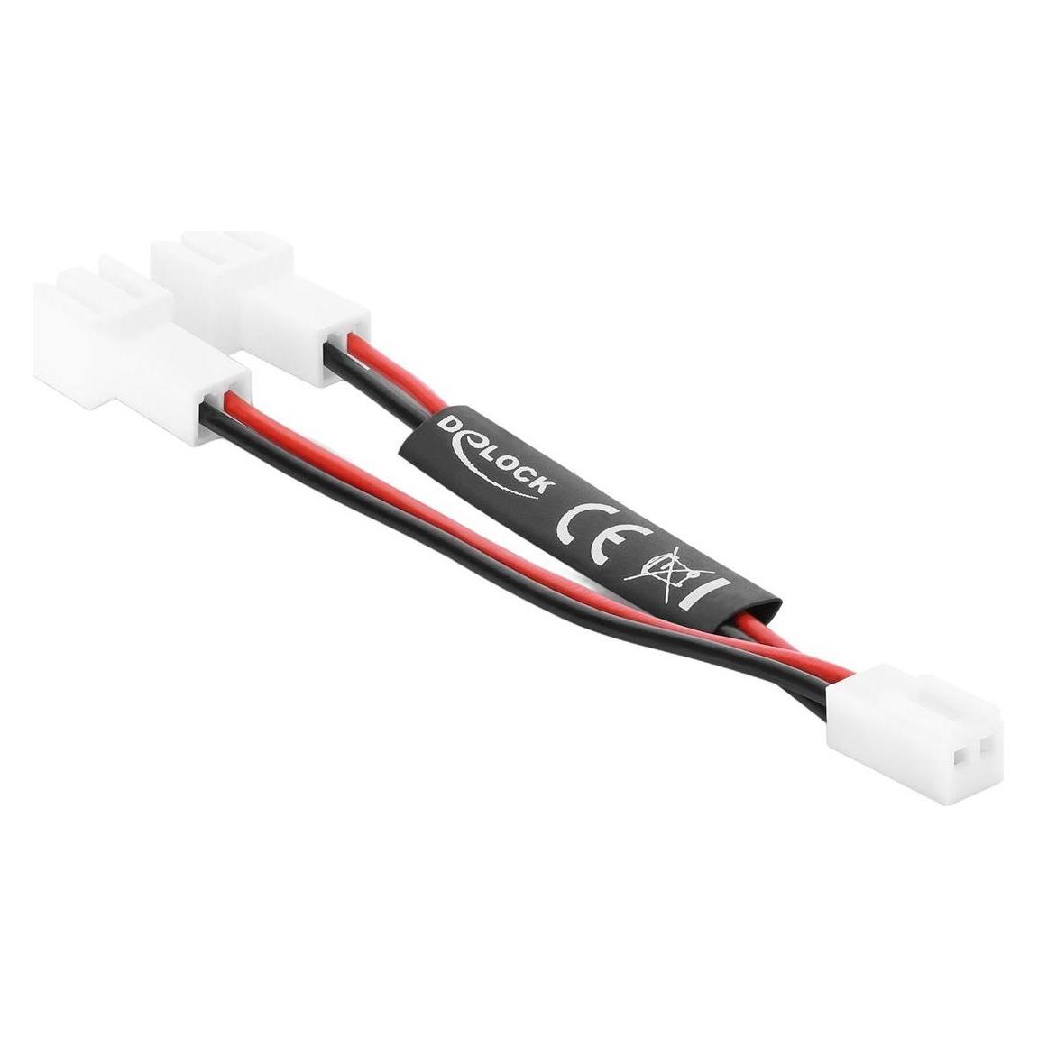Delock Y-Lüfterkabel 1 x 2-Pin-Buchse auf 2 x 2-Pin-Stecker 1 (91428)