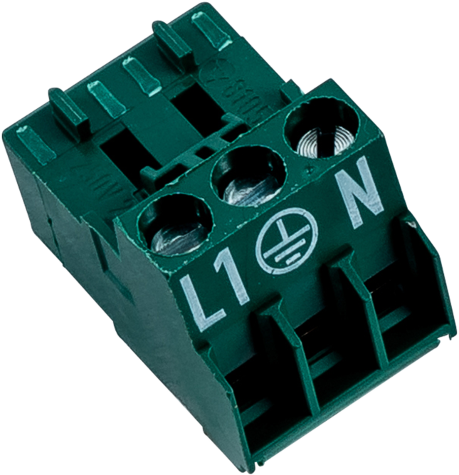 Wolf Stecker 3-polig RAST 5 274741899 in MOOSGRÜN L/PE/N