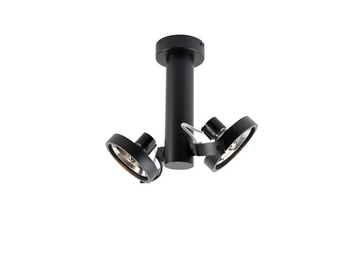 Spot moderne noir réglable 2 lumières - Goes