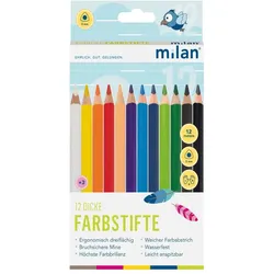 5x Faber, Malstifte, 12 dicke Farbstifte ergonomisch, dreiflächig (12x)