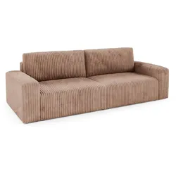 SOFA Angela 3 Sitzplätze Hellbraun