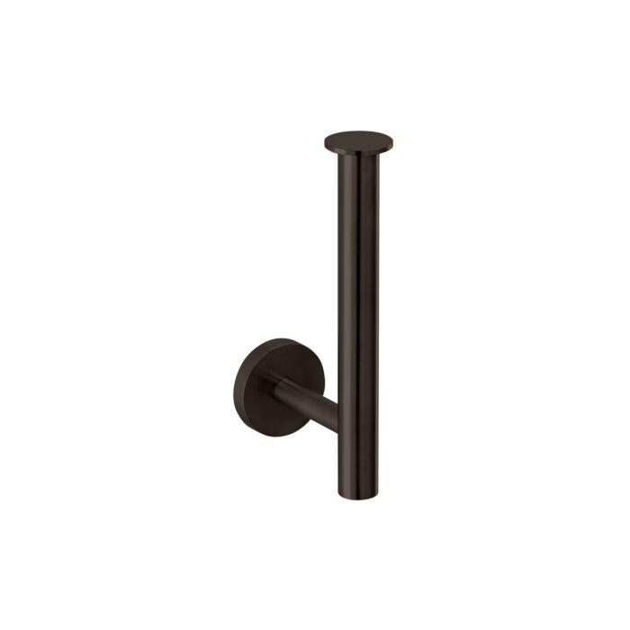 Herzbach Design iX PVD Reserve-Papierrollenhalter 21.815050.1.40 Black Steel, für 2 Rollen, Wandmontage