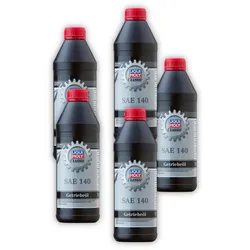 5x Getriebeöl LIQUI MOLY 20817 Classic SAE 140 Schaltgetriebe Getriebe Öl 1 Liter