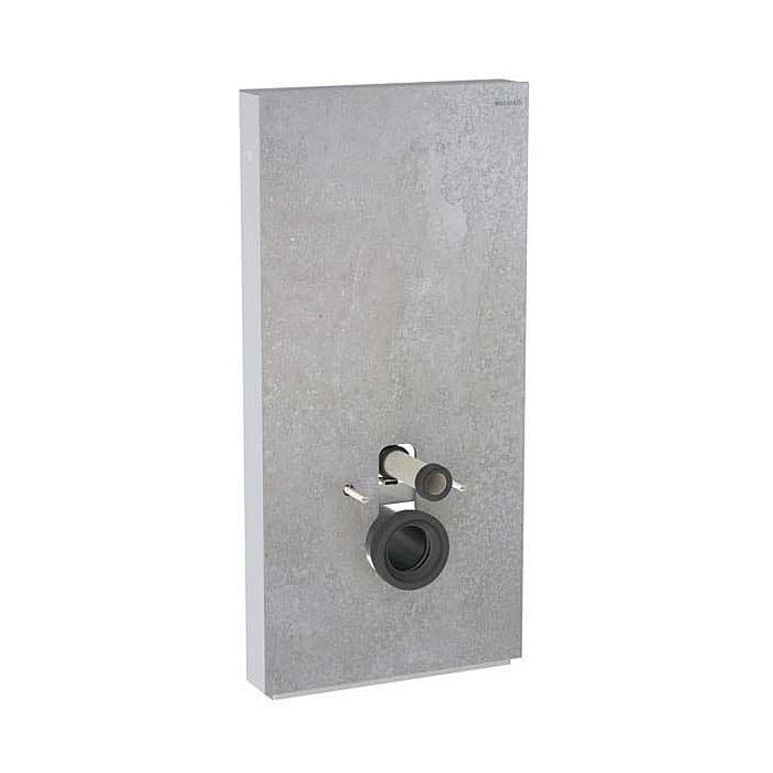 Geberit Monolith Wand-WC-Modul 131022JV5 Bauhöhe 101cm, Front betonoptik, Seite aluminium