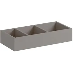 Geberit Xeno2 Schubladeneinsatz 500526001 32,3x6,2x15,0cm, H-Teilung, Melamin Holzstruktur/sculturagrau