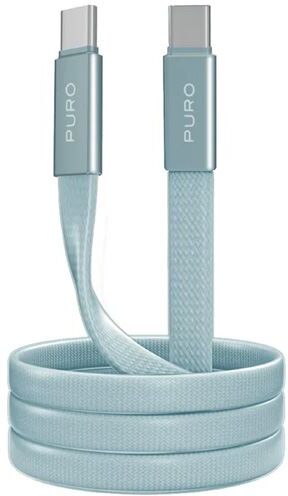 Puro Cabo Plano  Lite Slim USB-C 2.0 - 60W - 1m - Azul