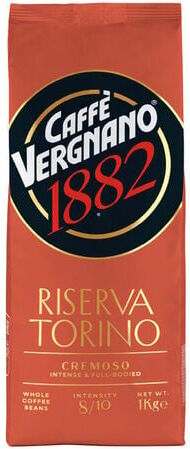 caffeVergnano Caffè Vergnano - Kaffeebohnen Cremoso Riserva Torino – 1 Kg - MaxiCoffee