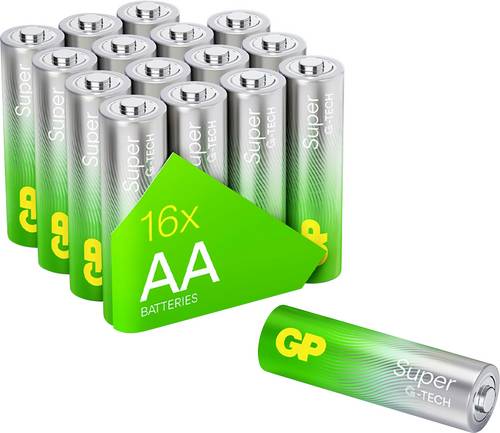 GP Super Mignon (AA)-Batterie Alkali-Mangan 1.5V 16St.