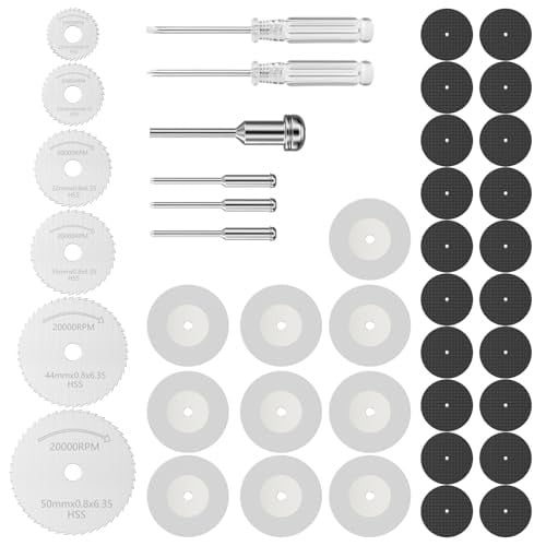 Chiluxendo 42-delige Set Snijschijven en Accessoires voor Mini-boren, Cirkelzaagbladen en Flexibele Gereedschappen