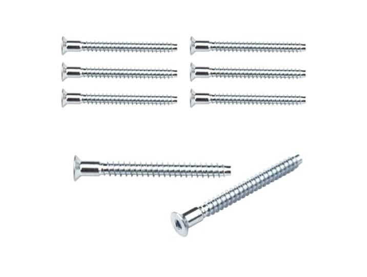 Kit de réparation pièces de rechange pour vis d'étagère KALLAX IKEA 104321 BRIMNES BRIMNES M4 Vis autotaraudeuses Vis de rechange (8 pièces)