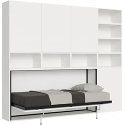 Itamoby Kando Einzelbett Esche weiß Zusammensetzung E Klappbett