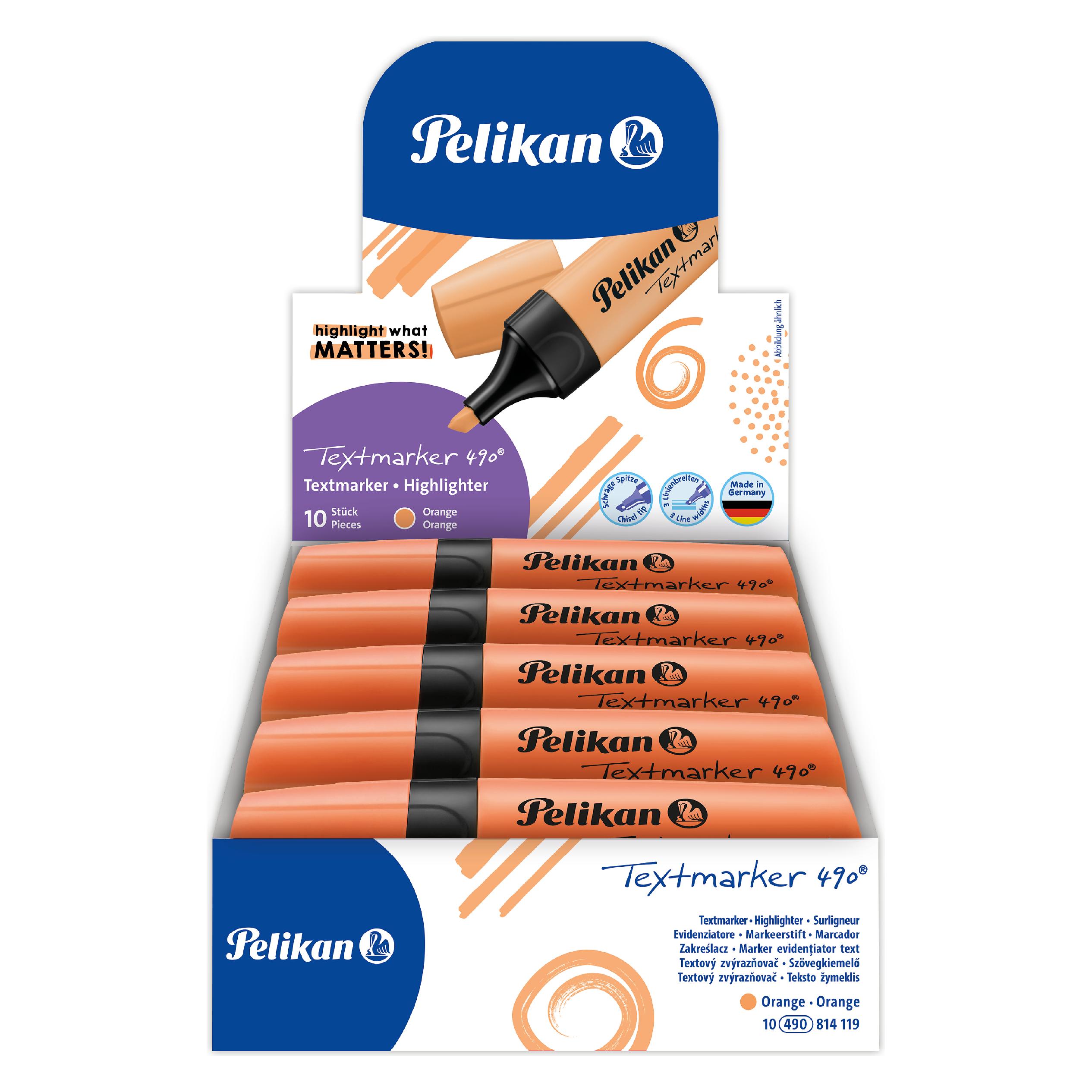 Pelikan Textmarker 490 1-5mm orange (1x) (814119)