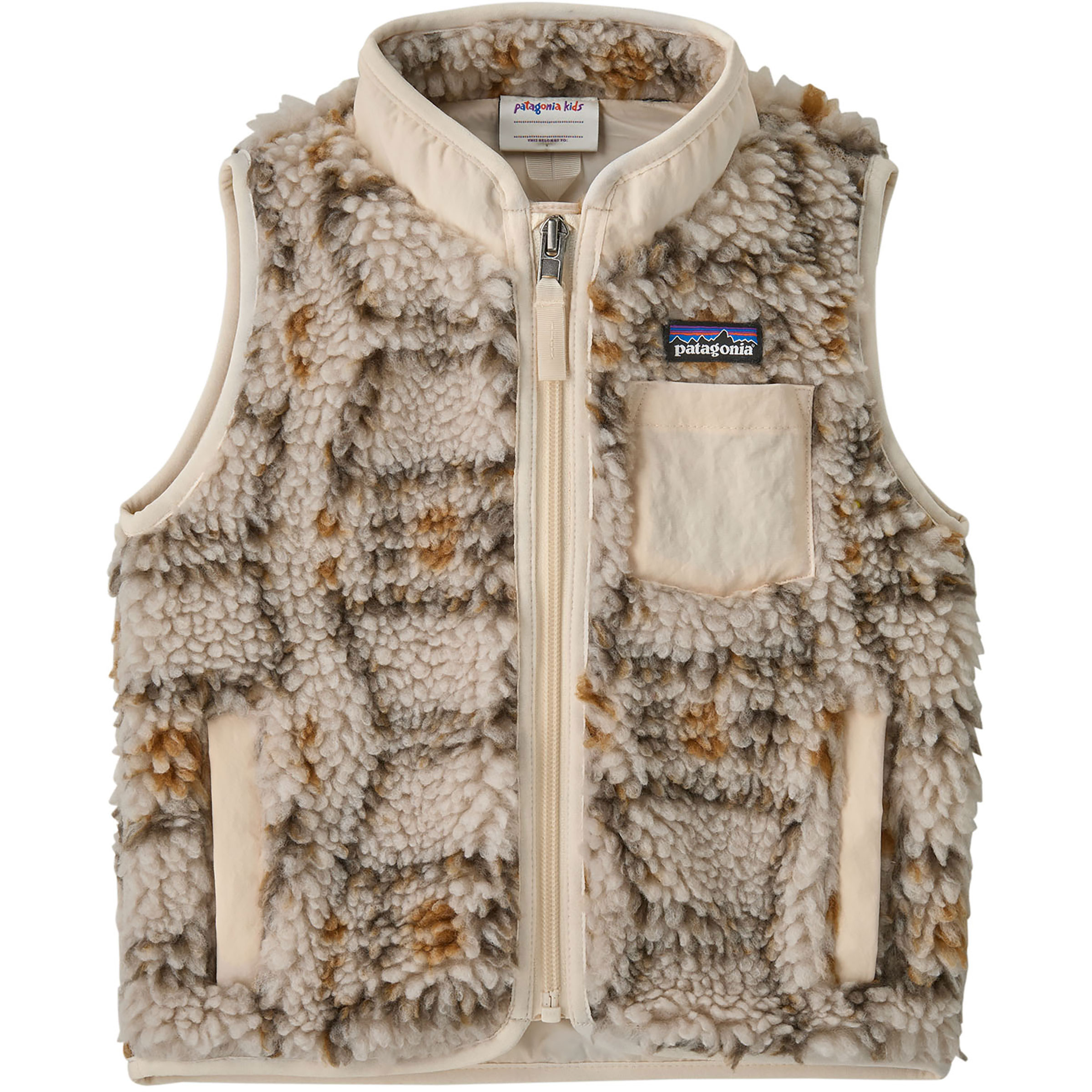 Patagonia Baby Retro-X Weste Kinder Fleecewesten beige Größe 97 Lifestyle Windabweisend Wasserabweisend
