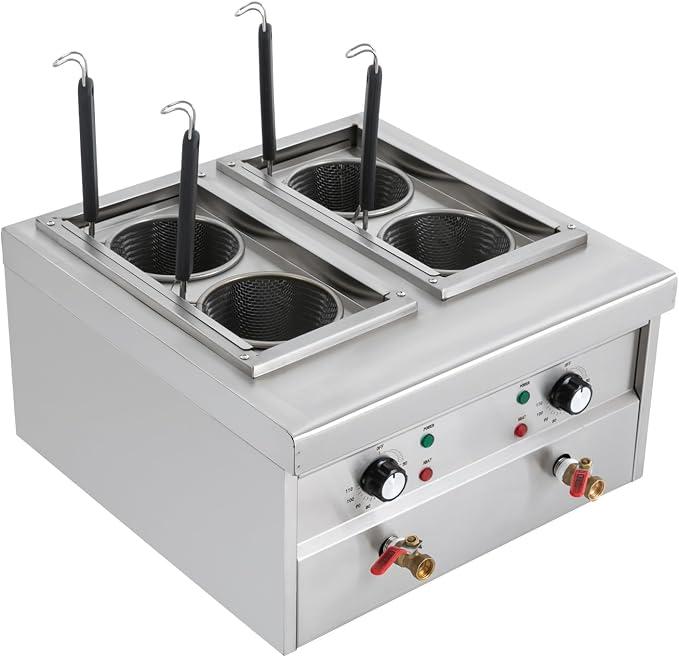 Elektrischer Nudelkocher, 4 Körbe 4000W 220V für Nudeln Gemüse Suppen Fleischbällchen Knödel geeignet