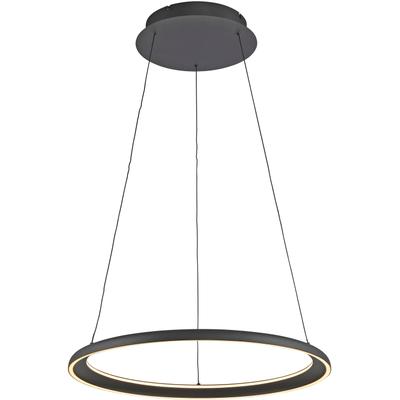 LED Pendelleuchte "QUILLO", schwarz, 1, Ø 60cm H: 70cm, 1 Stk., SCHÖNER WOHNEN-KOLLEKTION, Leuchten, SCHÖNER WOHNEN Kollektion, SimplyDim, Memoryfunktion, Comfort-Lift, LED Pendelleuchte