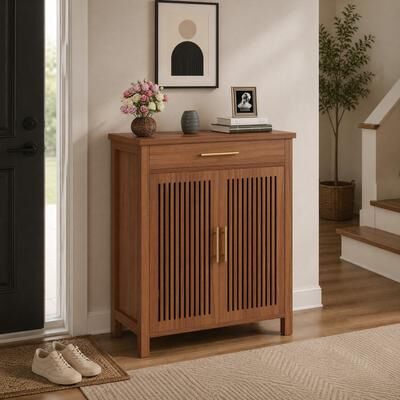 BLUEBELL Shoe Storage Cabinet with Doors & Drawer, Hidden Shoe Organizer Rack for Entryway