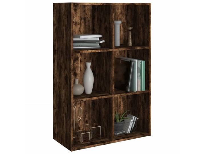 Étagère pour livres - Brun - Bibliothèque moderne/Buffet - Chêne fumé 66x30x98 cm - bois d'ingénierie B2352