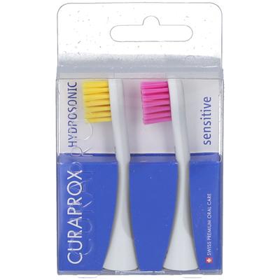Curaprox Hydrosonic Ersatzbü se gelb-pink 1 Paar St Zahnbürste