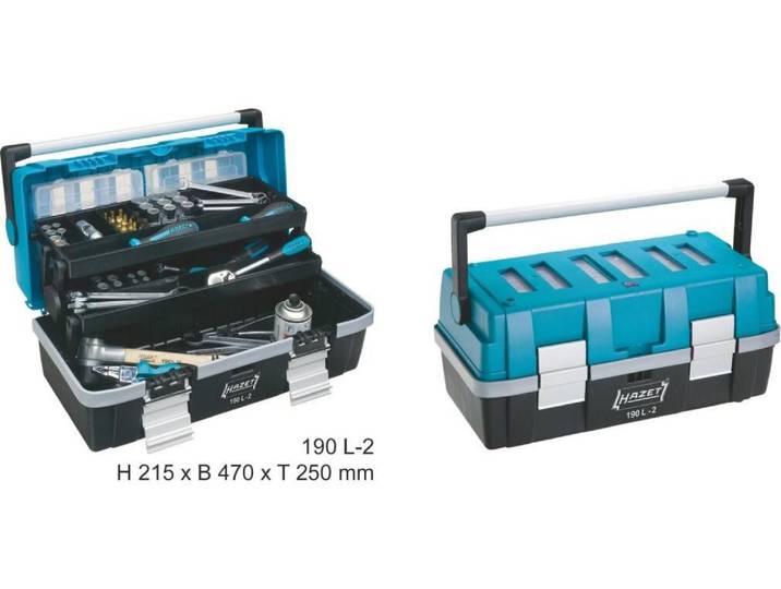 HAZET 190L-2 boîte à petites pièces/outils Plastique Noir\, Bleu