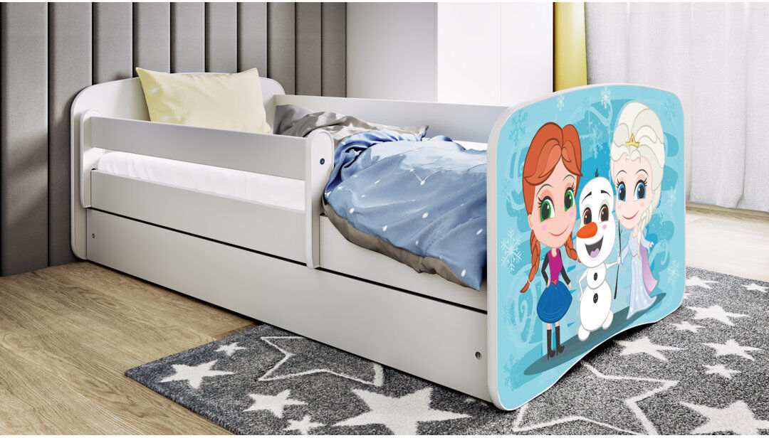Zipcode Design Cicero Storage Kids Bed with Mattress White Toddler (70 x 140 cm)